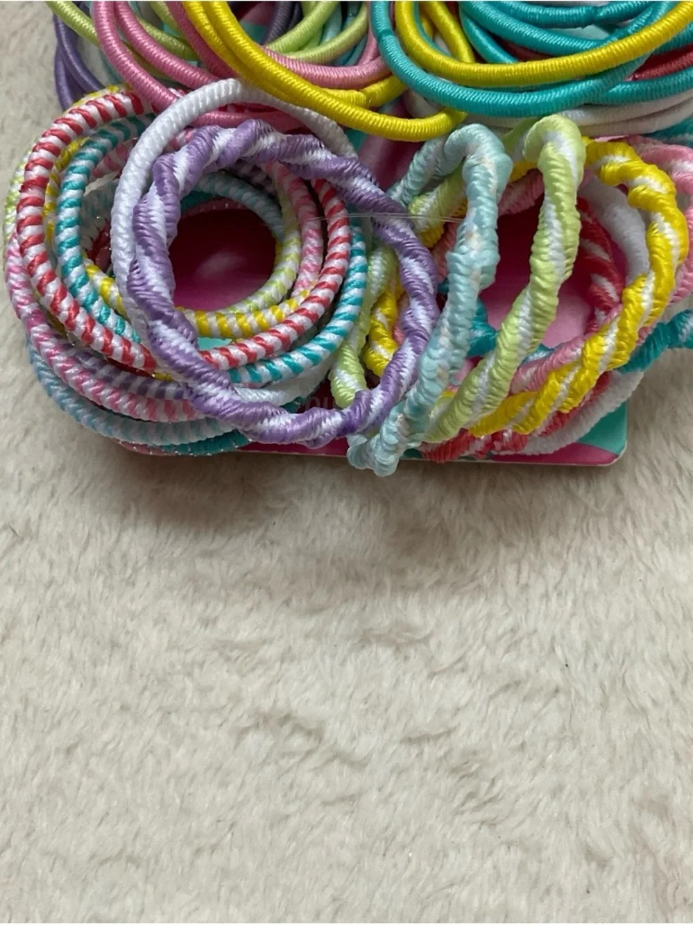 Groovy Pastel Kids Hair Elastics - Multicolor Pack